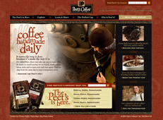 Peet's Coffee Website